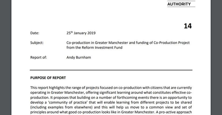 Snapshot: Andy Burnham's report to the GMCA